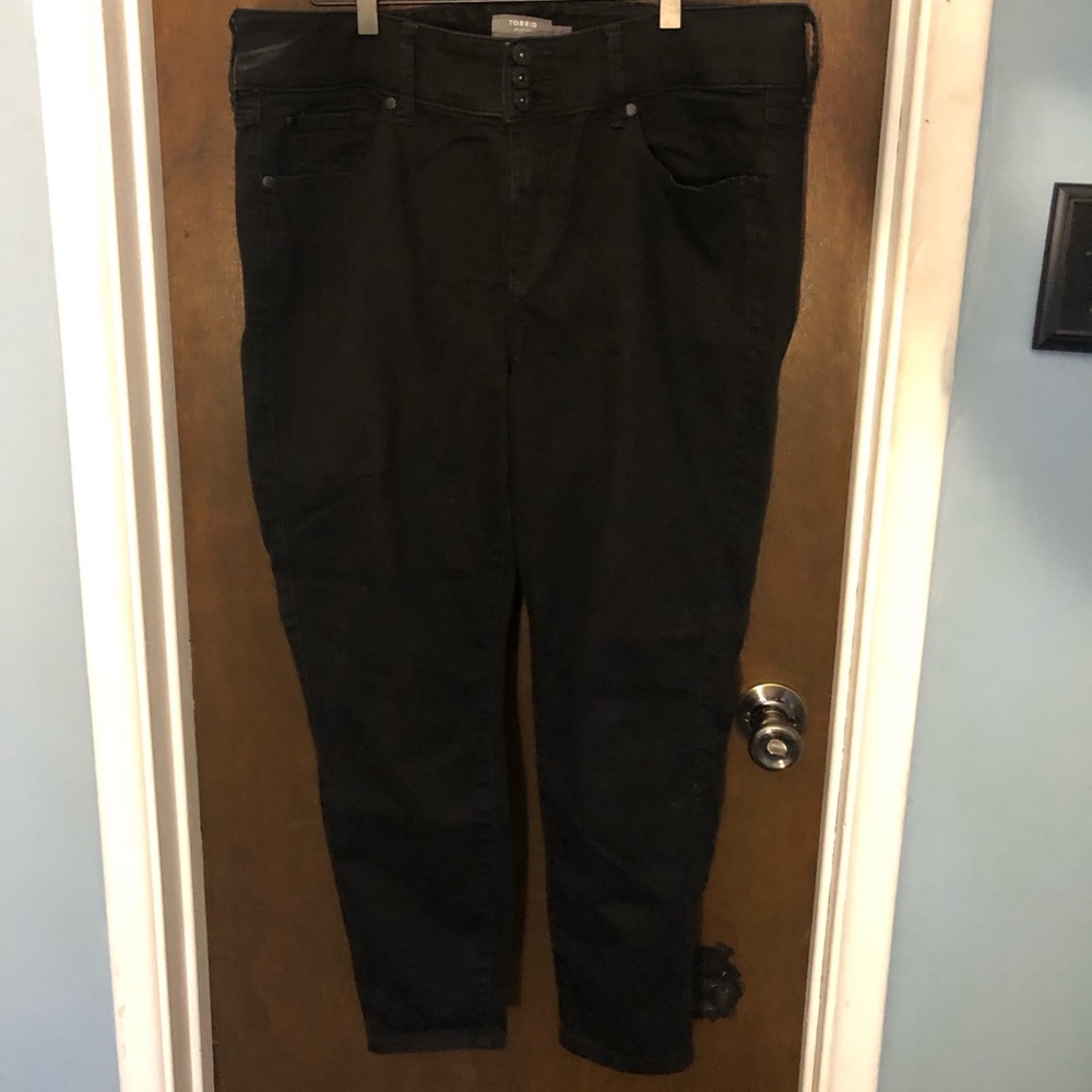 Black Torrid jeggings, size 18S. EUC